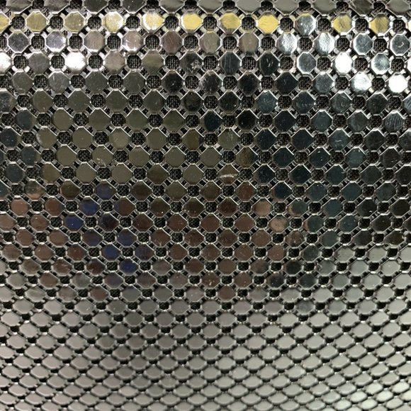 Vintage Whiting & Davis Metal Mesh Leather Clutch - Picture 6 of 9